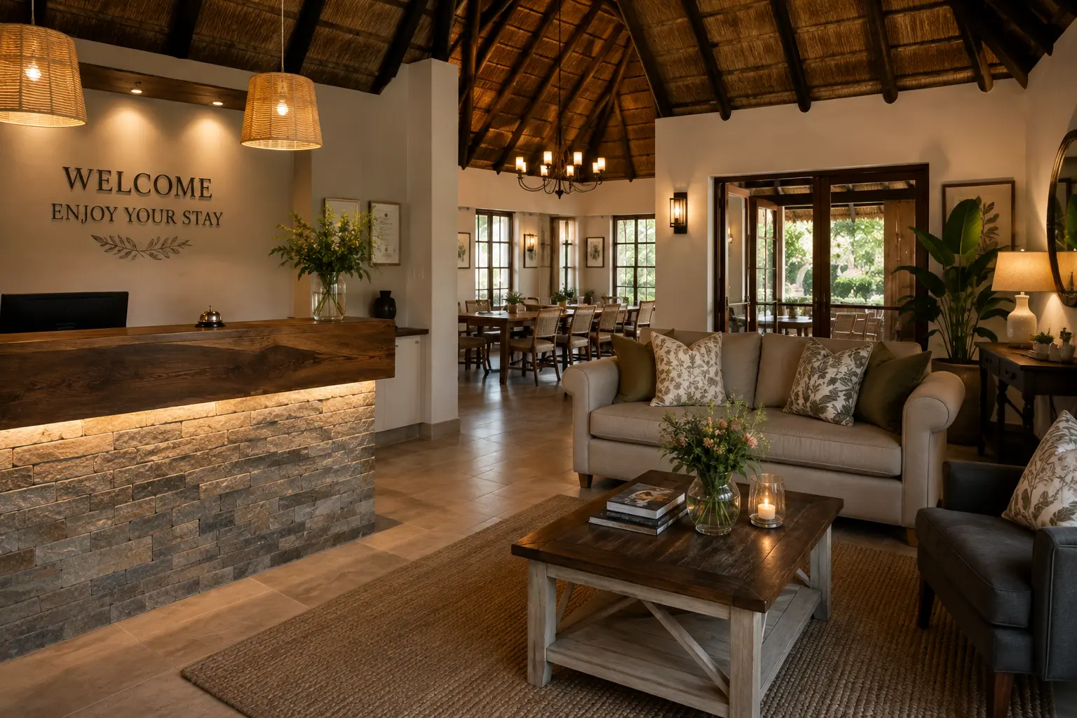 Discreet pest control inspection in a premium Gauteng guesthouse room