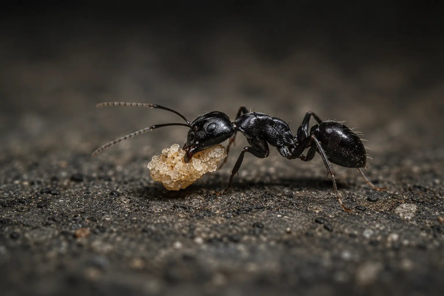 Close-up of a ant on a kitchen counter